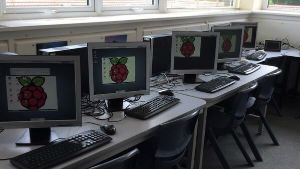 Each student remote controlled their own pi